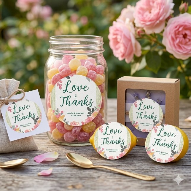 Elegant Wedding  Classic Round Sticker (Creator Uploaded)