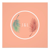 Elegant wedding classic stylised "J & L" monogram