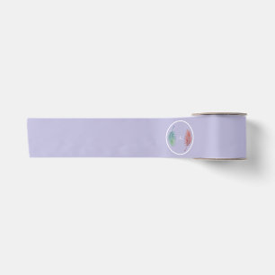 Elegant wedding classic stylised "J & L" monogram Satin Ribbon