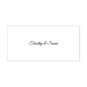 Elegant Wedding Couple Self-inking Stamp