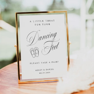 Elegant Wedding Dancing Feet  Poster