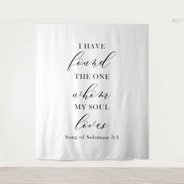 Elegant Wedding Decor Backdrop Tapestry (Front)