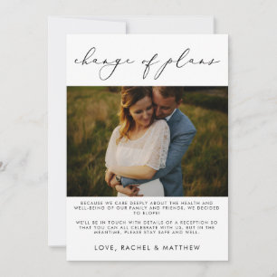 Elegant Wedding Elopement/Change of Plans Photo Announcement