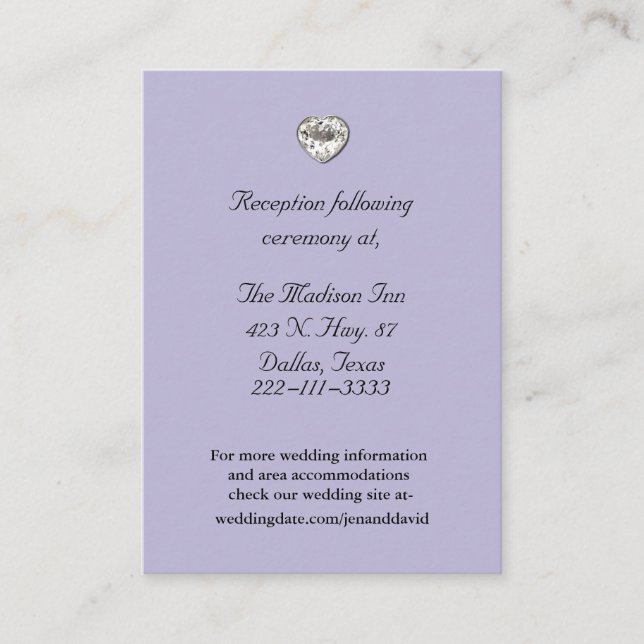 Elegant Wedding enclosure cards (Front)