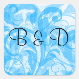 ELEGANT WEDDING ENVELOPE SEAL STICKER TEMPLATE