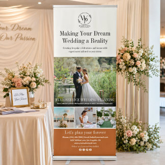 Elegant Wedding Event Planning Sign