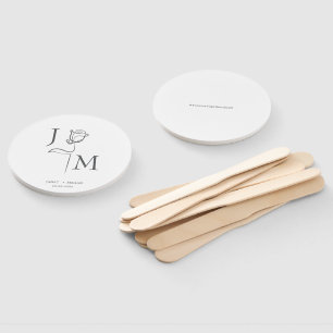 Elegant Wedding Fans   Personalized Wedding Favors