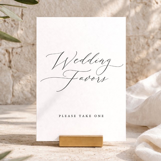  Elegant Wedding Favours Sign Invitation (Creator Uploaded)