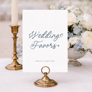 Elegant Wedding Favours Sign Invitation