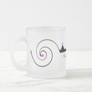 Elegant Wedding Glass Frosted Glass Coffee Mug