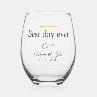 Elegant Wedding Glasses