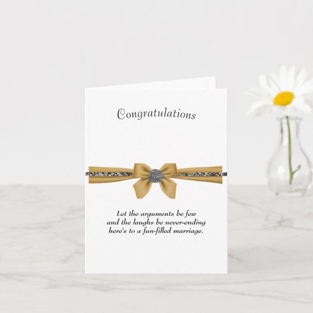 ELEGANT WEDDING GREETING CARD  (Small Plant)