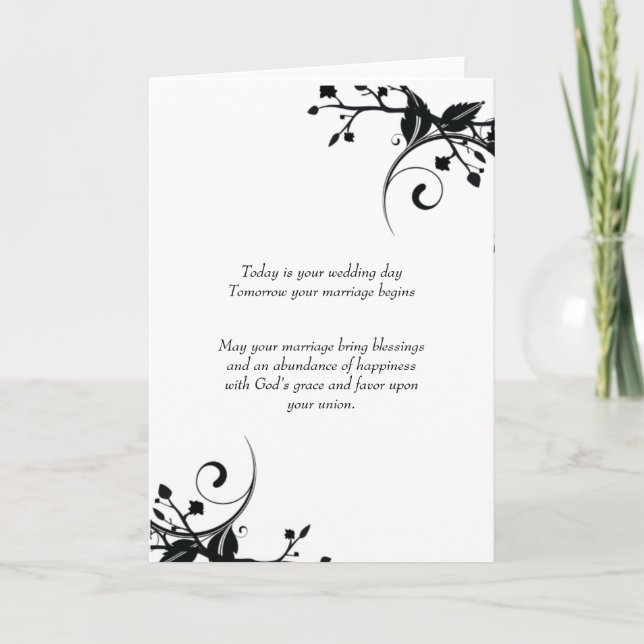 ELEGANT WEDDING GREETING CARD FOR THE MR. & MRS (Front)