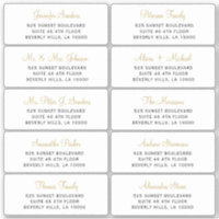 Elegant wedding guest address labels