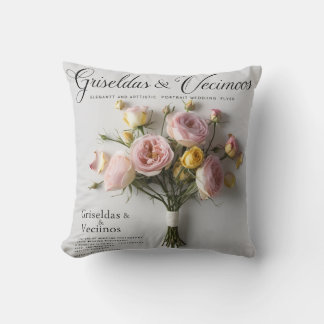 Elegant Wedding-Inspired Romantic Cushion Design