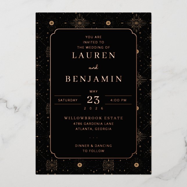 Elegant Wedding Invitation (Front)