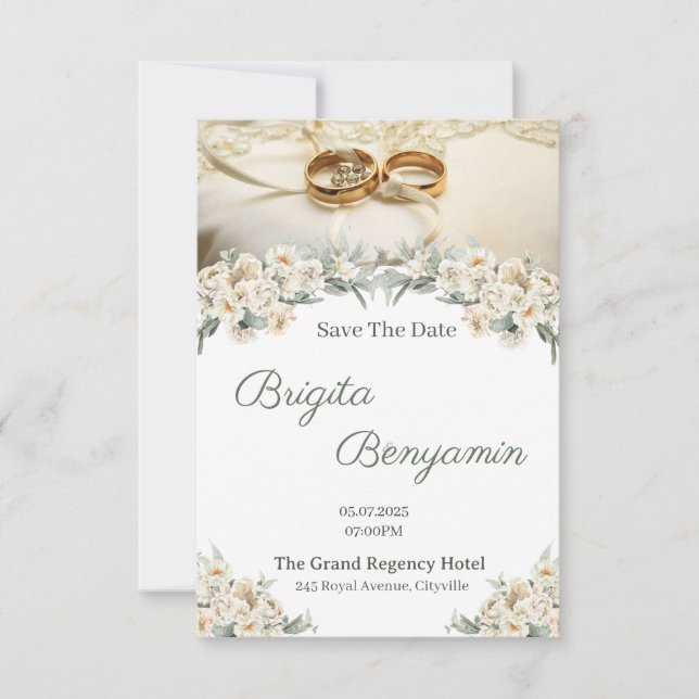 Elegant Wedding Invitation (Front)