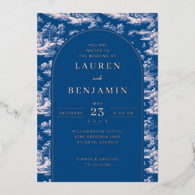 Elegant Wedding Invitation (Front)