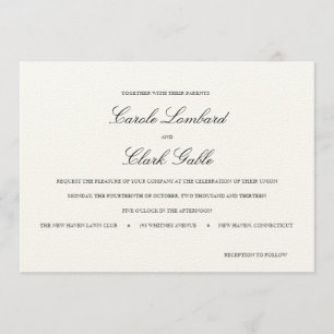 Elegant Wedding Invitation