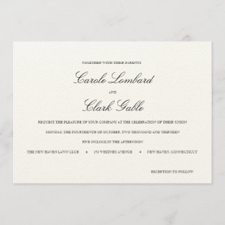 Elegant Wedding Invitation