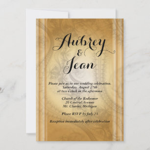 Elegant wedding invitation