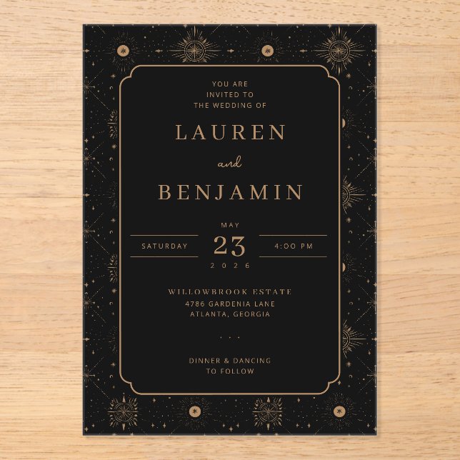 Elegant Wedding Invitation (Front)