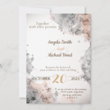 Elegant wedding invitation