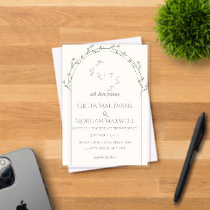 Elegant Wedding Invitation Card 