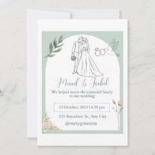 Elegant Wedding Invitation Card