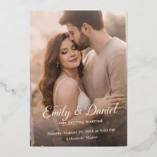 Elegant Wedding Invitation Card | Romantic Couple 