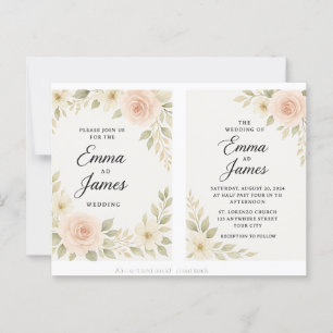 Elegant Wedding Invitation – Classic & Timeless De Postcard