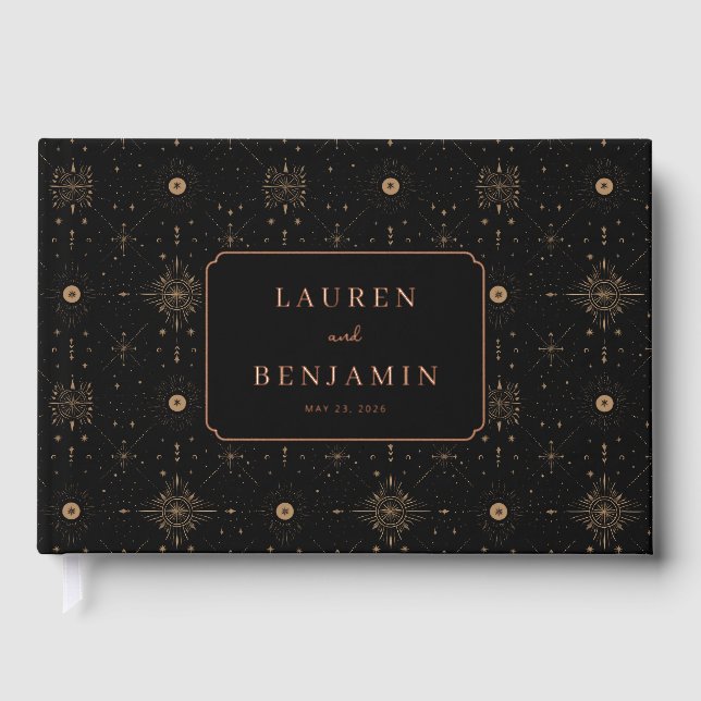 Elegant Wedding Invitation Design Guest Book (Front)