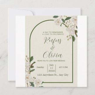 Elegant Wedding Invitation Design – Personalised