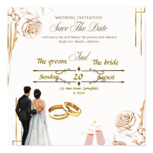 Elegant Wedding Invitation Design - Timeless Beaut