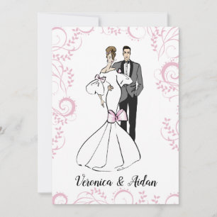 Elegant Wedding Invitation Fashionillustration