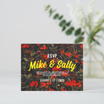 Elegant Wedding Invitation Flowers Theme