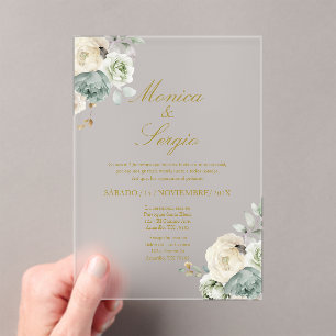 Elegant Wedding Invitation in Spanish