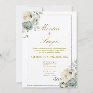 Elegant Wedding Invitation in Spanish