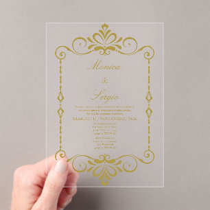 Elegant Wedding Invitation in Spanish