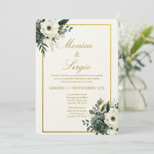 Elegant Wedding Invitation in Spanish