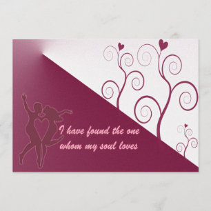 Elegant wedding invitation quotes card