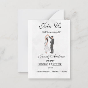 Elegant Wedding Invitation Template - Romantic Flo