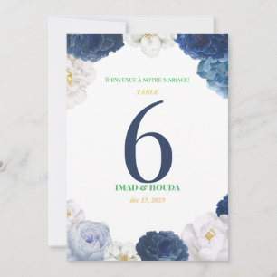 Elegant wedding invitation with Floral accents