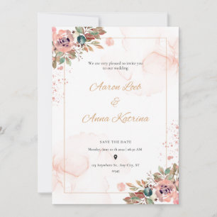Elegant wedding invitations