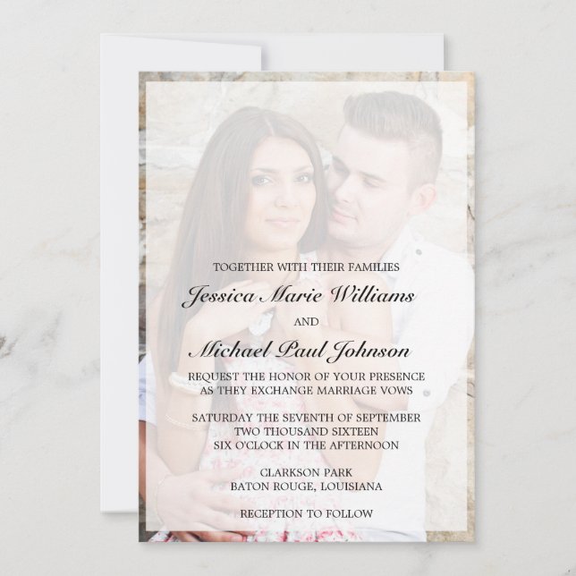 Elegant Wedding Invitations (Front)