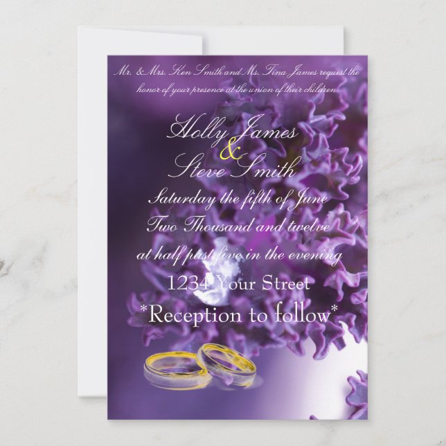 Elegant Wedding Invitations (Front)