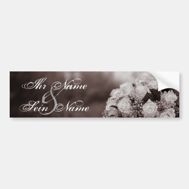 Elegant Wedding Invitations 12 Bumper Sticker (Front)