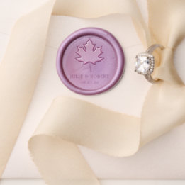 Elegant Wedding Maple Leaf  Wax Seal Stamp