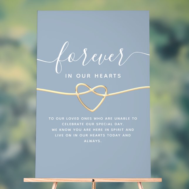 Elegant Wedding Memorial Acrylic Sign (Neutral)