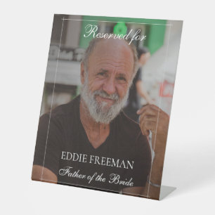 Elegant Wedding Memorial Chair Vignette Photo  Pedestal Sign